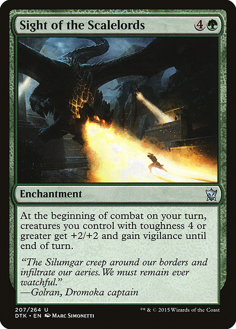 Dragons of Tarkir - 207 - Sight of the Scalelords - Uncommon - G - Non-foil