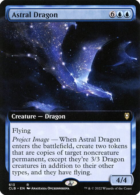 Commander Legends: Battle for Baldur's Gate - 613 - Astral Dragon - Rare - U - Non-foil