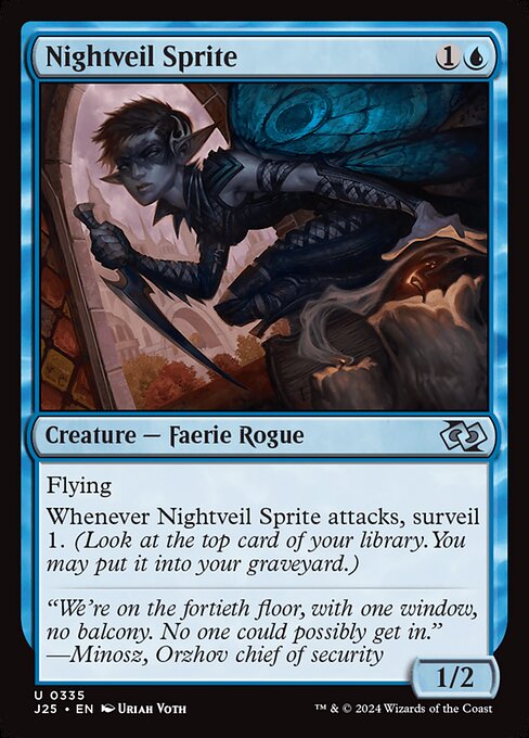 Foundations Jumpstart - 335 - Nightveil Sprite - Uncommon - U - Non-foil