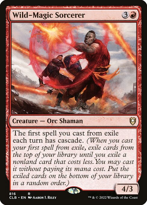 Commander Legends: Battle for Baldur's Gate - 816 - Wild-Magic Sorcerer - Rare - R - Non-foil