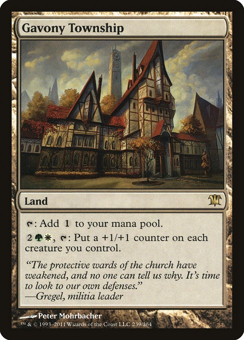 Innistrad - 239 - Gavony Township - Rare - C - Non-foil