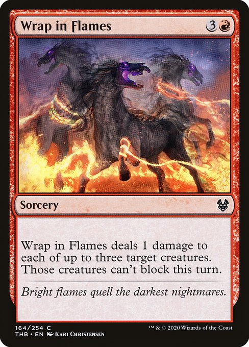 Theros Beyond Death - 164 - Wrap in Flames - Common - R - Non-foil
