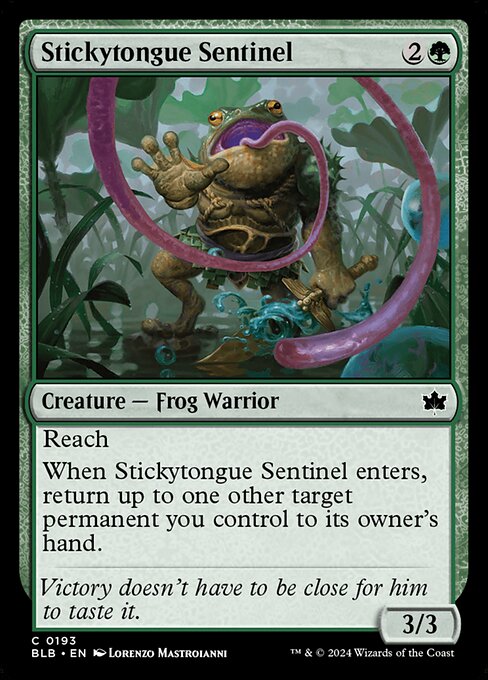Bloomburrow - 193 - Stickytongue Sentinel - Common - G - Foil