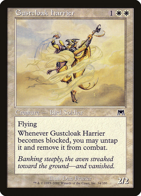 Onslaught - 34 - Gustcloak Harrier - Common - W - Non-foil