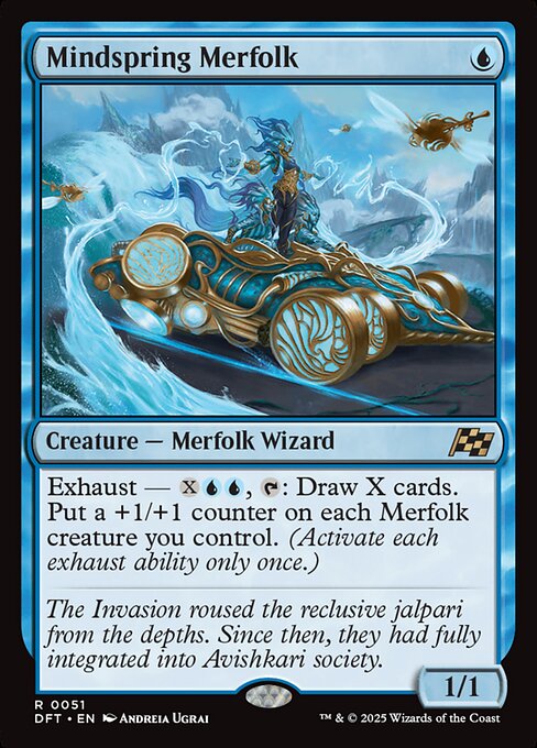 Aetherdrift - 51 - Mindspring Merfolk - Rare - U - Non-foil