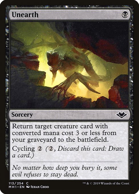 Modern Horizons - 113 - Unearth - Common - B - Non-foil