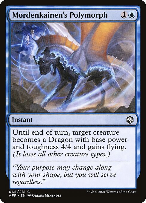 Adventures in the Forgotten Realms - 65 - Mordenkainen's Polymorph - Common - U - Non-foil