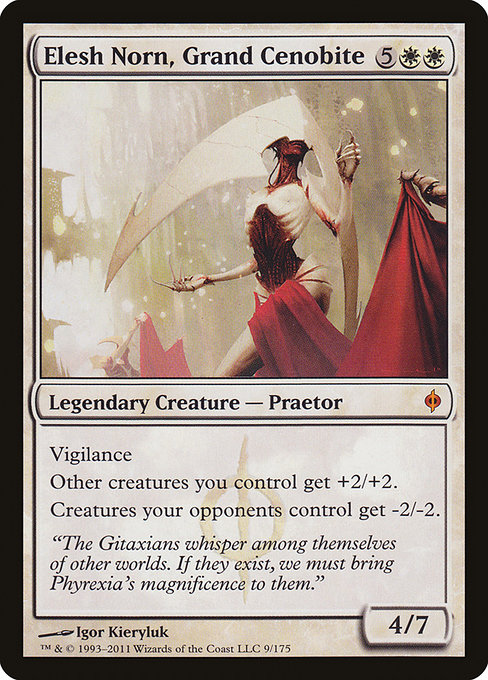 New Phyrexia - 9 - Elesh Norn, Grand Cenobite - Mythic - W - Non-foil