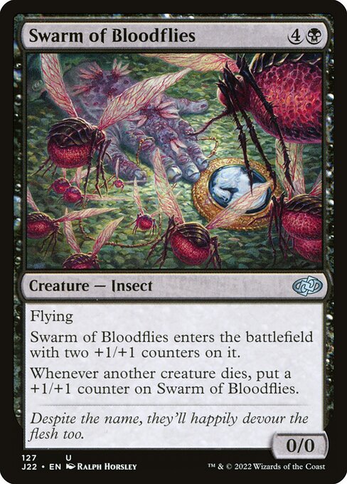 Jumpstart 2022 - 127 - Swarm of Bloodflies - Uncommon - B - Non-foil