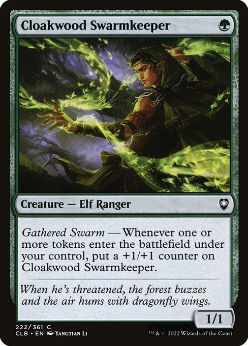 Commander Legends: Battle for Baldur's Gate - 222 - Cloakwood Swarmkeeper - Common - G - Non-foil
