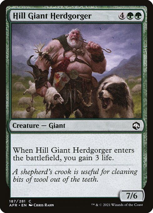 Adventures in the Forgotten Realms - 187 - Hill Giant Herdgorger - Common - G - Non-foil