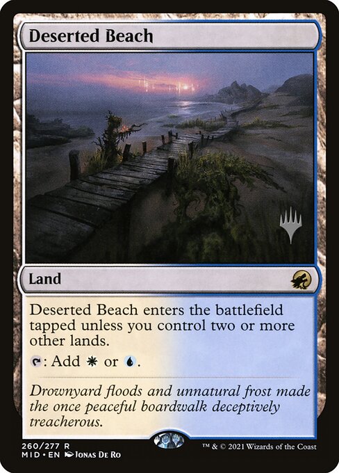 Innistrad: Midnight Hunt Promos - 260p - Deserted Beach - Rare - C - Non-foil - Promo