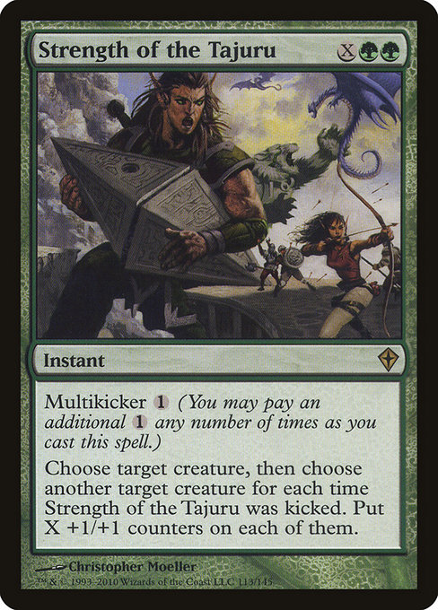 Worldwake - 113 - Strength of the Tajuru - Rare - G - Non-foil