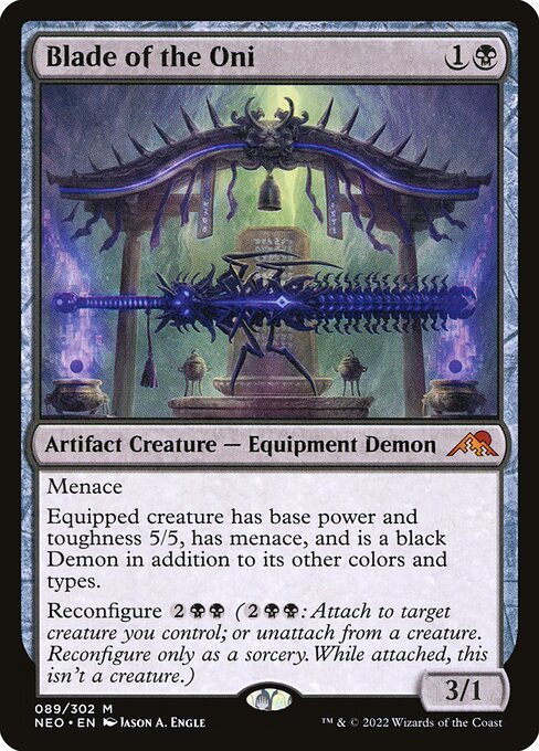 Kamigawa: Neon Dynasty - 89 - Blade of the Oni - Mythic - B - Non-foil