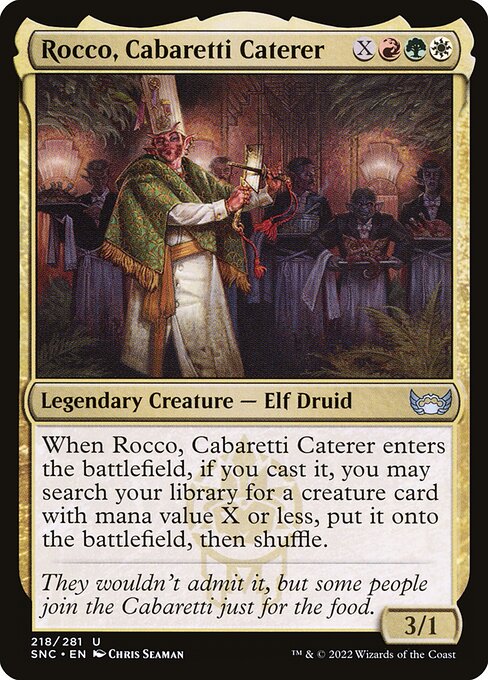 Streets of New Capenna - 218 - Rocco, Cabaretti Caterer - Uncommon - Multi - Non-foil