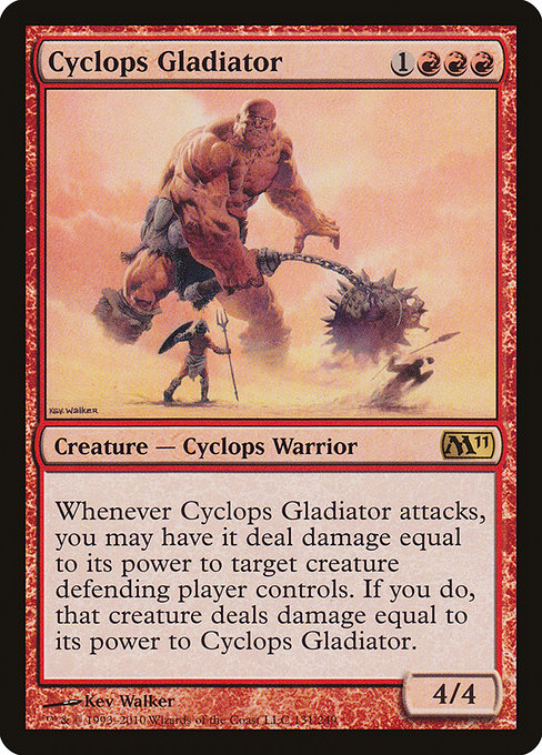 Magic 2011 - 131 - Cyclops Gladiator - Rare - R - Non-foil