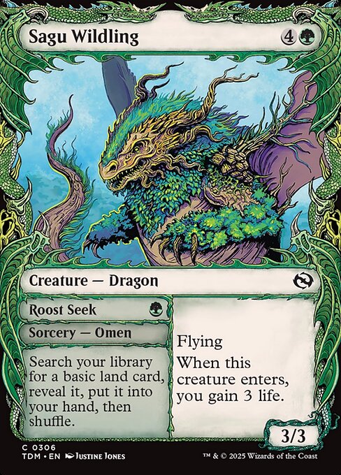 Tarkir: Dragonstorm - 306 - Sagu Wildling // Roost Seek - Common - G - Non-foil