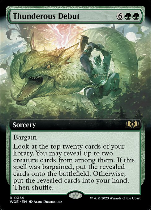 Wilds of Eldraine - 359 - Thunderous Debut - Rare - G - Foil