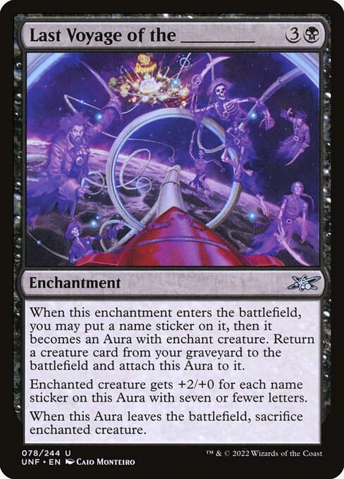 Unfinity - 78 - Last Voyage of the _____ - Uncommon - B - Non-foil