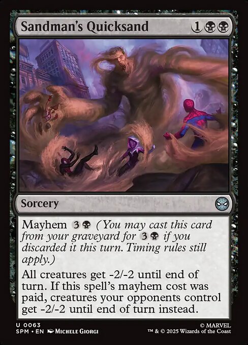 Marvel's Spider-Man - 63 - Sandman's Quicksand - Uncommon - B - Non-foil