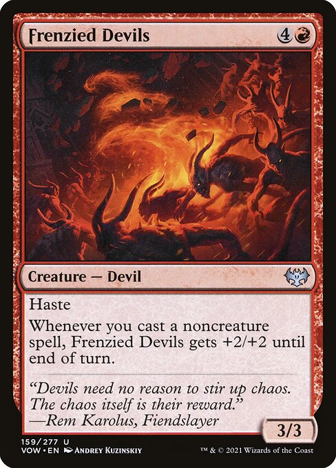 Innistrad: Crimson Vow - 159 - Frenzied Devils - Uncommon - R - Non-foil
