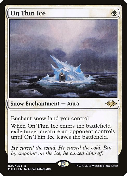 Modern Horizons - 20 - On Thin Ice - Rare - W - Non-foil