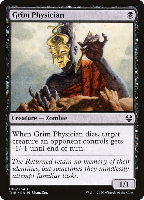 Theros Beyond Death - 100 - Grim Physician - Common - B - Non-foil