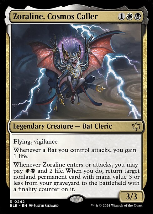 Bloomburrow - 242 - Zoraline, Cosmos Caller - Rare - WB - Non-foil