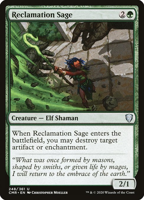 Commander Legends - 248 - Reclamation Sage - Uncommon - G - Non-foil