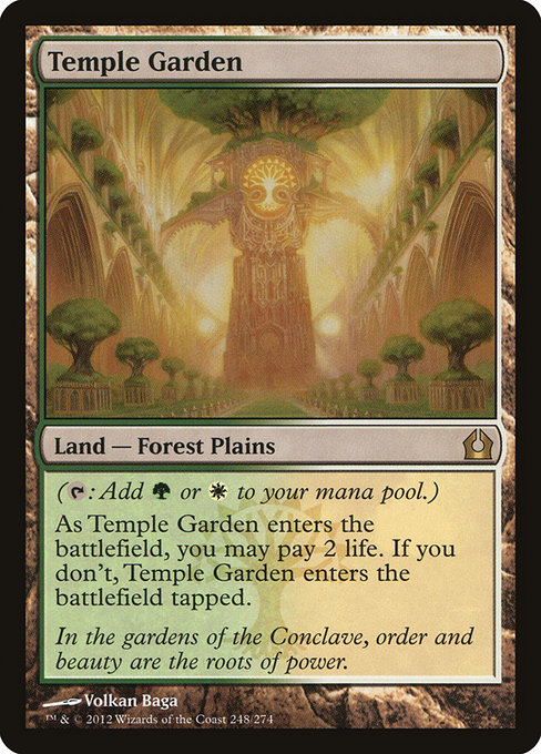 Return to Ravnica - 248 - Temple Garden - Rare - C - Non-foil