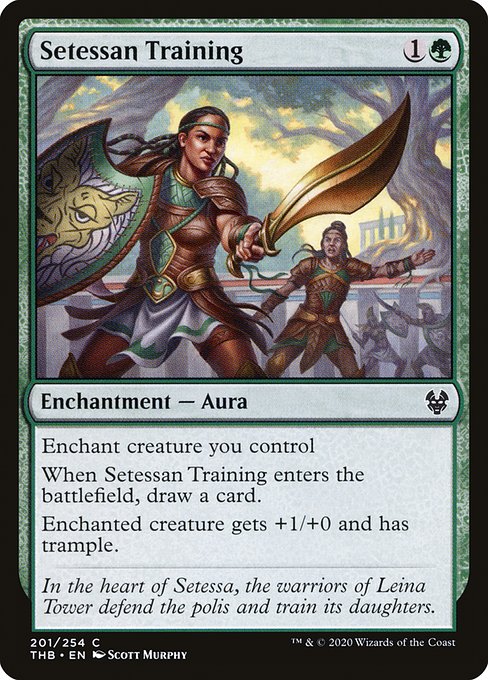 Theros Beyond Death - 201 - Setessan Training - Common - G - Non-foil