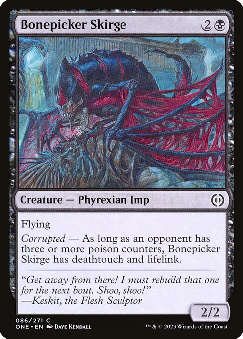 Phyrexia: All Will Be One - 86 - Bonepicker Skirge - Common - B - Non-foil