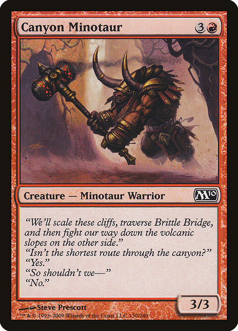 Magic 2010 - 130 - Canyon Minotaur - Common - R - Non-foil