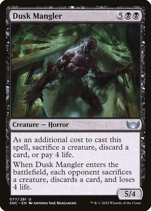 Streets of New Capenna - 77 - Dusk Mangler - Uncommon - B - Non-foil