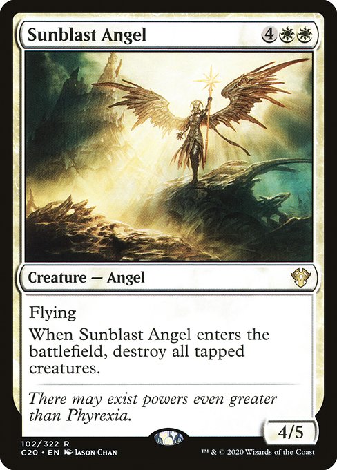 Commander 2020 - 102 - Sunblast Angel - Rare - W - Non-foil