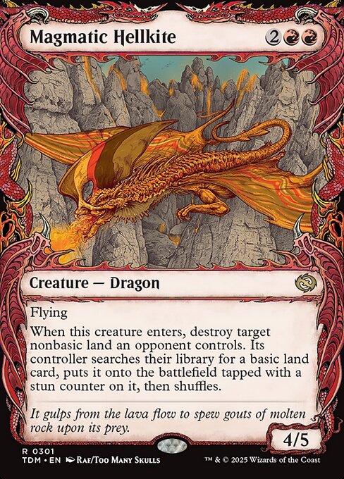 Tarkir: Dragonstorm - 301 - Magmatic Hellkite - Rare - R - Non-foil