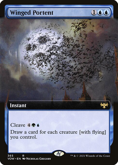 Innistrad: Crimson Vow - 365 - Winged Portent - Rare - U - Non-foil