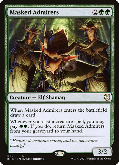 Kaldheim Commander - 69 - Masked Admirers - Rare - G - Non-foil