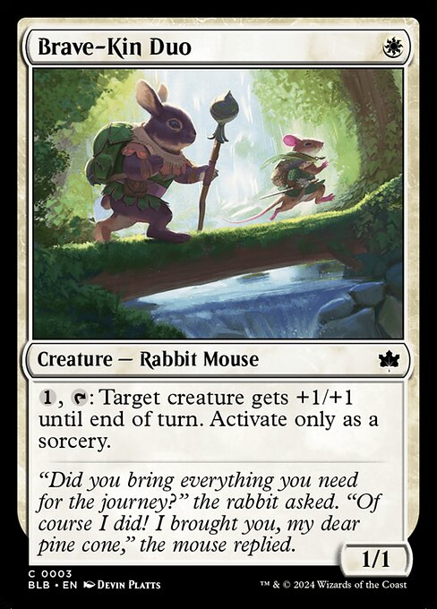 Bloomburrow - 3 - Brave-Kin Duo - Common - W - Foil