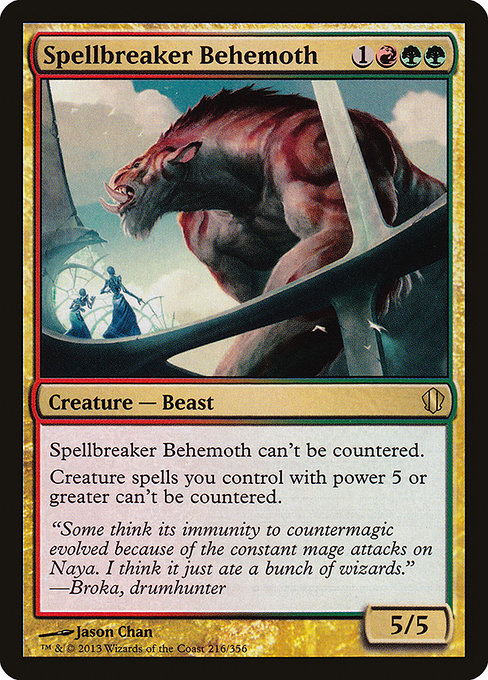 Commander 2013 - 216 - Spellbreaker Behemoth - Rare - RG - Non-foil