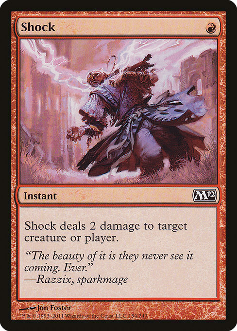 Magic 2012 - 154 - Shock - Common - R - Non-foil