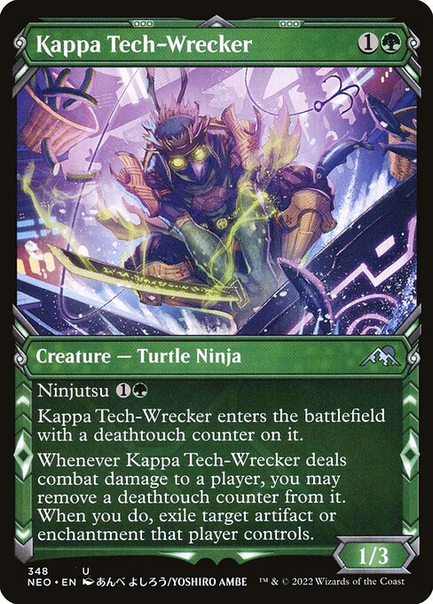 Kamigawa: Neon Dynasty - 348 - Kappa Tech-Wrecker - Uncommon - G - Non-foil