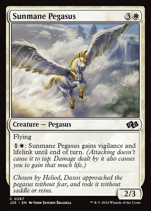 Foundations Jumpstart - 267 - Sunmane Pegasus - Common - W - Non-foil