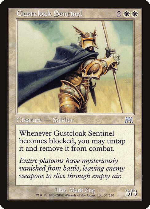 Onslaught - 37 - Gustcloak Sentinel - Uncommon - W - Non-foil