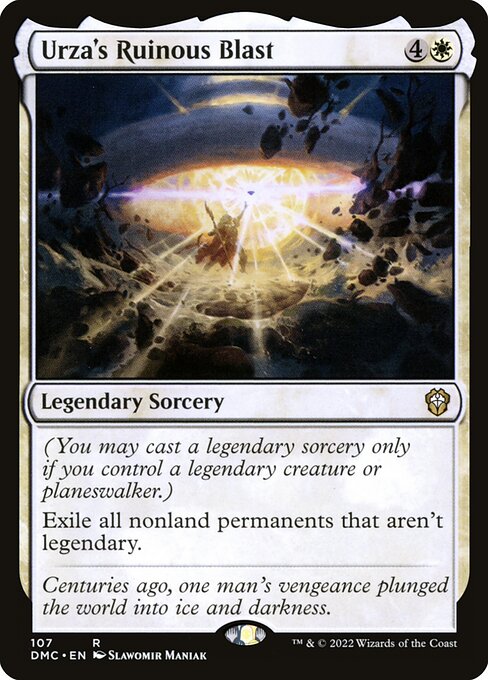 Dominaria United Commander - 107 - Urza's Ruinous Blast - Rare - W - Non-foil
