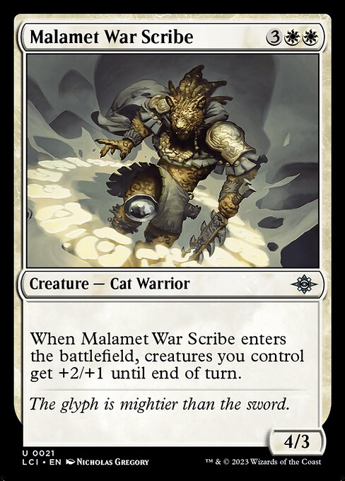 The Lost Caverns of Ixalan - 21 - Malamet War Scribe - Uncommon - W - Non-foil