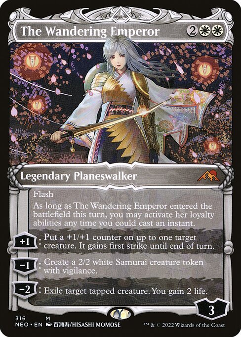 Kamigawa: Neon Dynasty - 316 - The Wandering Emperor - Mythic - W - Non-foil