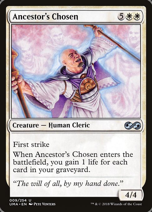 Ultimate Masters - 9 - Ancestor's Chosen - Uncommon - W - Non-foil