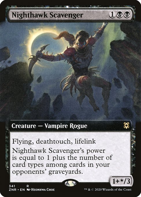 Zendikar Rising - 341 - Nighthawk Scavenger - Rare - B - Foil