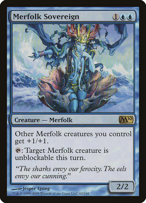 Magic 2010 - 62 - Merfolk Sovereign - Rare - U - Non-foil
